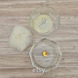 Vintage glass Norell dusting powder box