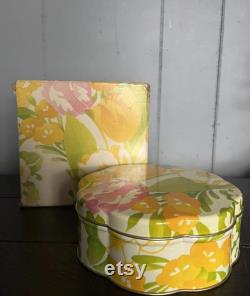 Vintage metal Avon beauty dust container