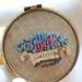 Vintage petit stitch top powder compact box