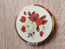 Vintage powder box Stratton made in England mirror cosmetics 50s