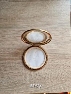 Vintage powder box Stratton made in England mirror cosmetics 50s