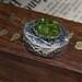 Vintage silver spanish green tourmaline topped pill trinket box