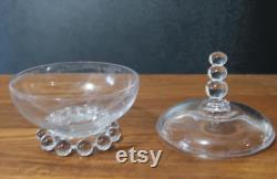 Vtg Candlewick, Imperial Glass Company, Powder Jar, Rare