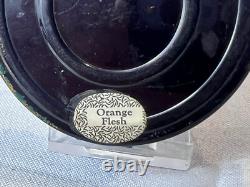 Vtg La Fleurette Compact NYC Greek Key Double Vanity Mirrored Powder Box