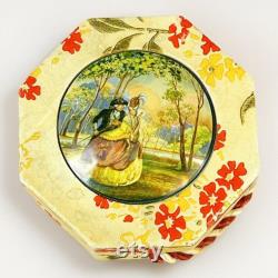 Vtg Pickwick Cosmetics Flowers of the Morning Dusting Powder Box Fifth Ave NY