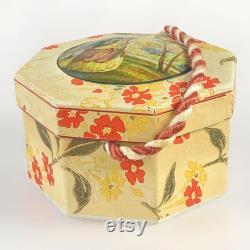 Vtg Pickwick Cosmetics Flowers of the Morning Dusting Powder Box Fifth Ave NY