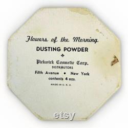 Vtg Pickwick Cosmetics Flowers of the Morning Dusting Powder Box Fifth Ave NY