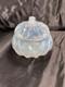 Vtg Sabino France Petalia Opalescent Glass Lidded Powder Box Jar Mint Signed Lab
