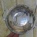 Vtg Silver Rim and Roses Candy Trinket Glass Dish (4e)