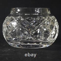 WATERFORD CANDY or POWDER BOX, Cut Lead Crystal & Silverplate, 4, IRELAND