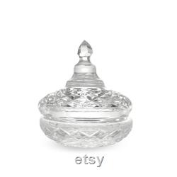 Waterford Rare Crystal Vanity Jar With Lid