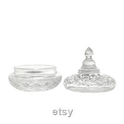 Waterford Rare Crystal Vanity Jar With Lid