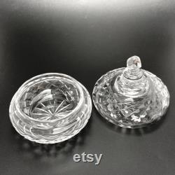 Waterford Rare Crystal Vanity Jar With Lid