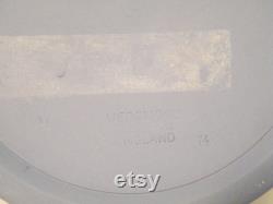 Wedgewood Blue Jasperware Powder Dish, Vintage 1950s Covered Bowl with Tent Style Handle, Jewelry Dish, or other uses