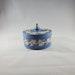 Wedgwood Blue and White Jasperware Powder Box, Candy Dish, Vanity Dresser Trinket Box, 1968, England, 873