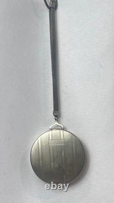 Wightman & Hough Writslet Compact Art Deco Round Mirrored Pressed Powder Box