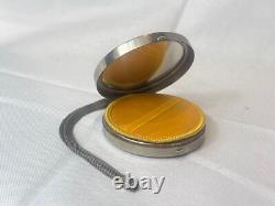 Wightman & Hough Writslet Compact Art Deco Round Mirrored Pressed Powder Box