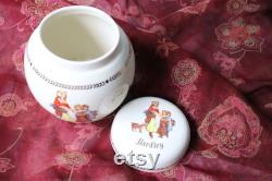 Yardley talcum powder bowl, English Lavender dusting powder jar, dressing table décor, nostalgia ware, collectable