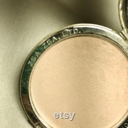 ZSA ZSA Vintage Silver Compact with Mirror, Puff and Powder Made New York. N.Y. Excellent