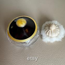 antique powder bowl lemon Guilloche enamel silver topped powder bowl hallmarked silver Birmingham 1924 1920s Bakelite lid cut glass bowl