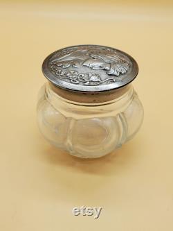 vintage Avon lady face lid powder jar