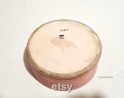 vintage CAPODIMONTE Italy Flower Floral ROSES POWDER Box Pink shabby chic very Loved for your vanity or decor
