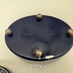 vintage Lucretia Vanderbilt butterfly powder box