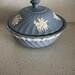 vintage Wedgwood Queensware Powder Dresser Candy jar dish trinket England floral design