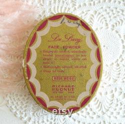 vintage small Du Barry Face Powder box vanity decor marie antoinette victorian powder box